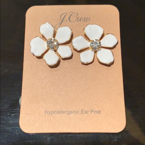 NWT J. Crew Pansy Earrings - Picture 3 of 5